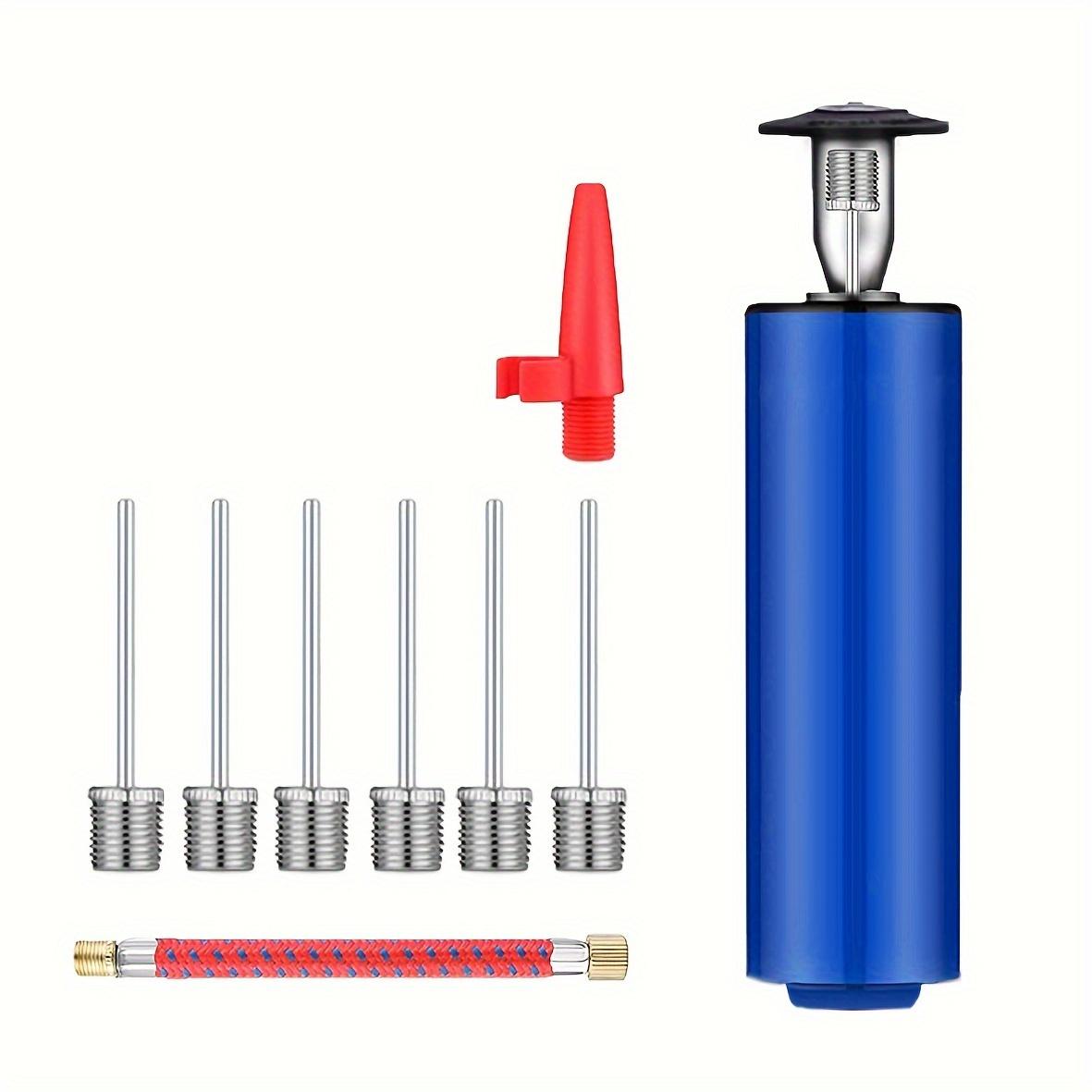 

10 шт. портативный насос для мячей с 7 иглами, 1 насадкой, 1 шлангом - ручной насос для регби, волейбола, футбола, баскетбола, плавательного кольца и многого другого