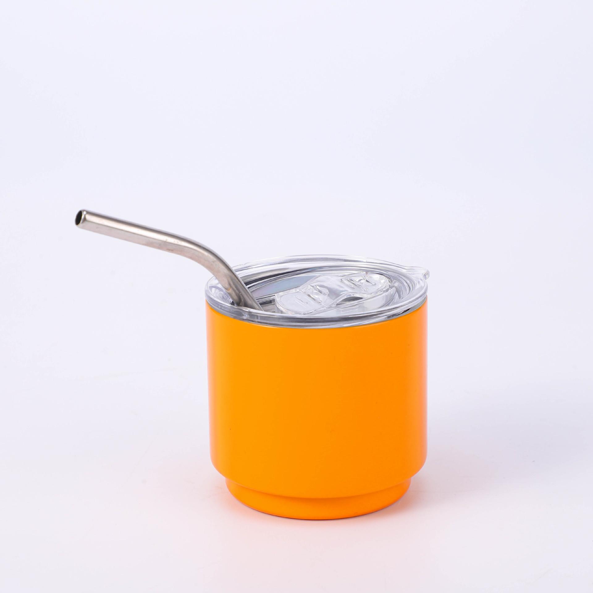 

Термос из нержавеющей стали 304 4 унции Мини-кофейная чашка маленькая рюмка для ликера уличная портативная бутылка для воды автомобильная кружка термобутылка 4oz оранжевый