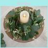 Realistic Eucalyptus Leaf Garland With Polyester Fabric For Photography And Party Decor