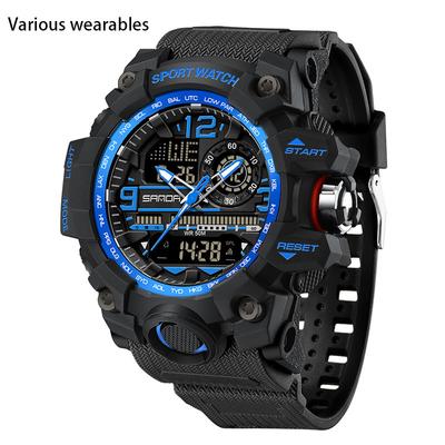 Fashion Men's Student Youth Electronic Watch Waterproof Multi-functional Watch