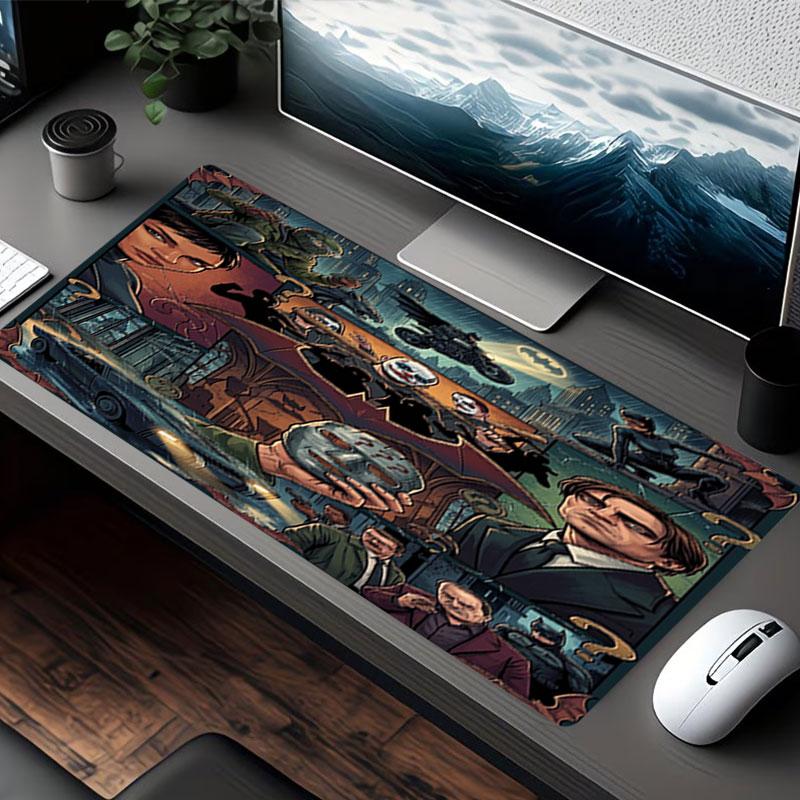 Batman Print Mouse Pad, for Keyboard Pad Laptop PC Mat for Office Home Use, Desk Decor, Perfect Birthday Gift for Gamers
