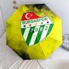 Bursaspor  Pattern, Automatic Folding Umbrella, Portable and Foldable Design, 8 Ribs, a Christmas or Birthday Gift.