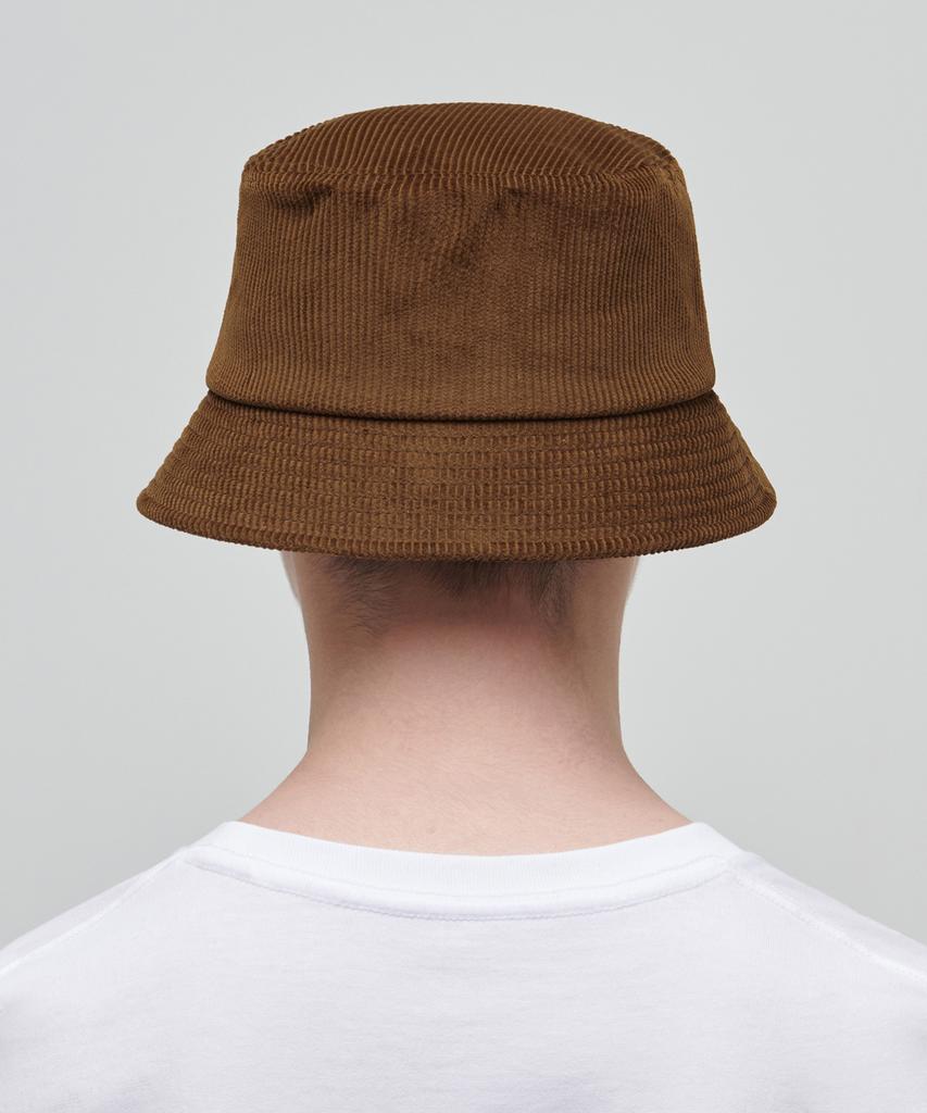 MUSINSA STANDARD Oversized Corduroy Bucket Hat [Light Brown]
