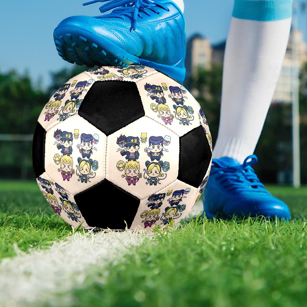 1pc JoJos Bizarre Adventure Football Soccer Ball Size 5 Indoor Soccer Ball Fashion Colorful  Backyard Game -Great For Sports Fans Gift HE7