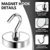 N52 Strong Magnetic Hooks Load Bearing Hook MultiPurpose Storage for Home Kitchen Bar Storage Key Hanging Hanger