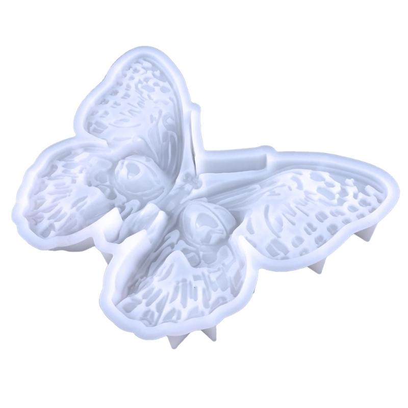 

Wall Hanging Resin Moulds Butterflies Skull Silicone Moulds Stereo Epoxy Resin Mould for DIY Craft Halloween Home Decor 1 чистый