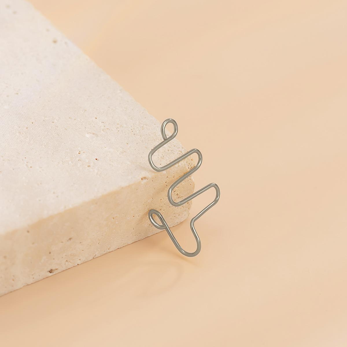 

Аксессуары, этнический ветер, гравий, обернутый металлической клипсой для носа, женские, многозвездные и лунные, в форме сердца, неправильные аксессуары для носа