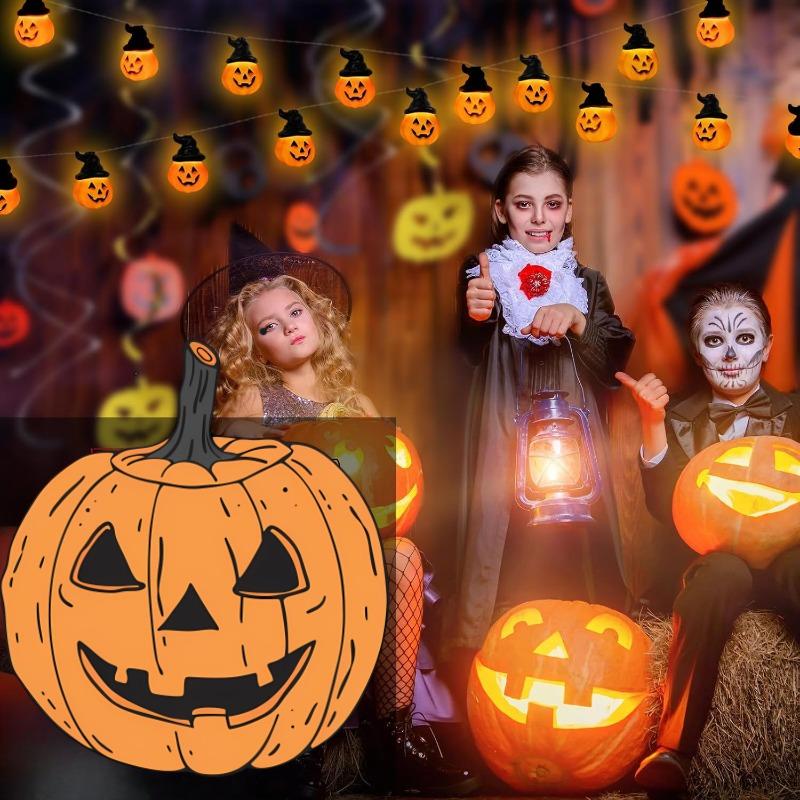 Solar LED Hallowen String Light Terror Skull And Pumpkin Colorful Wind Chime Lamp Outdoor Waterproof Solar Light For Hallowen