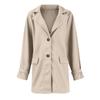 Ladies' Casual Lapel Single Breasted Long Sleeved Jacket Coat