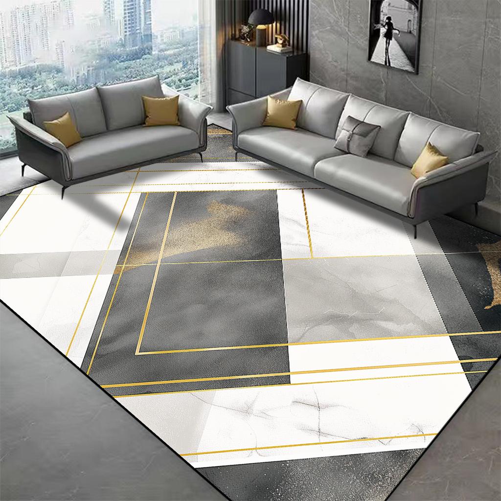 Modern Simple Living Room Rugs Non-slip Household Mat Washable Bedroom Decor Bedside Carpet Large Size Floor Mats 160x200cm