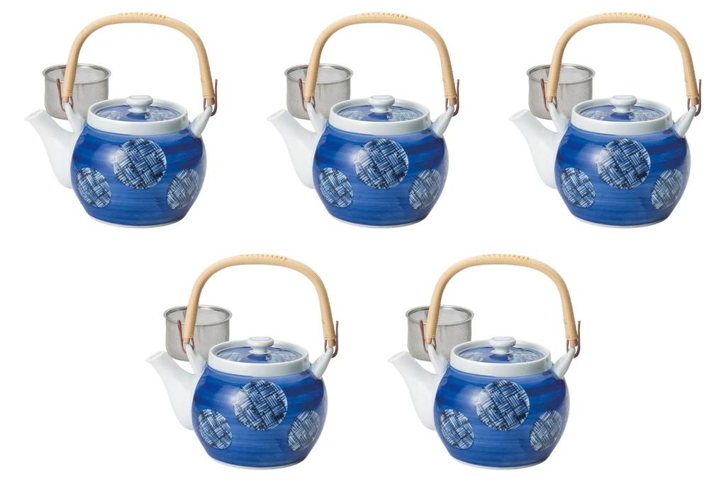 Set of 5 Marumon Kagome MS6 teapots x 11 cm 900 Arita ware teapots Arita ware Setomonohonpo [13.5 cc]