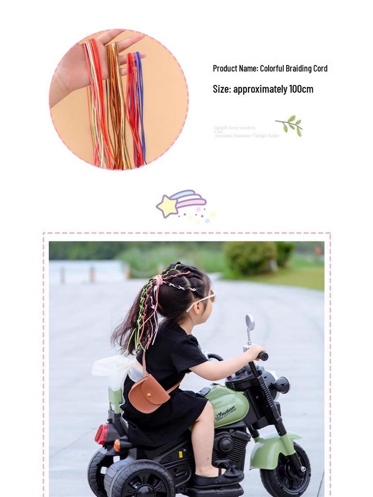 Bunte Haarbander für Kinderzöpfe – Haarschmuck für Mädchen