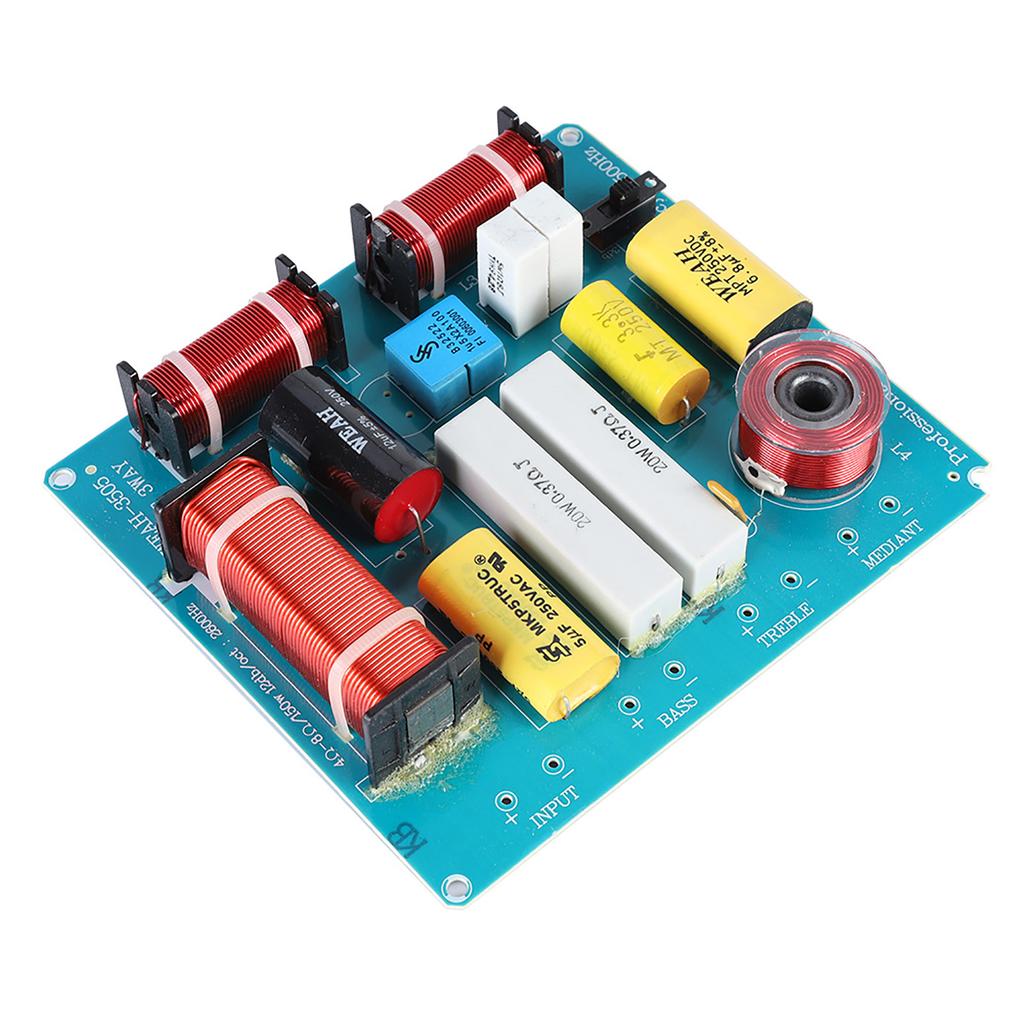 3 Way Speaker Crossover Filter Audio Frequency Divider 300W For DIY KTV Stage Speaker