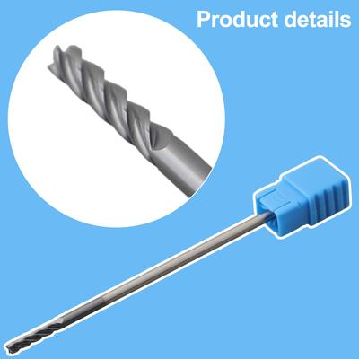 Professional Grade Extra Long Shank 100mm Carbide End Mill 3MM Diameter 4 Flute Design for CNC Milling Machines