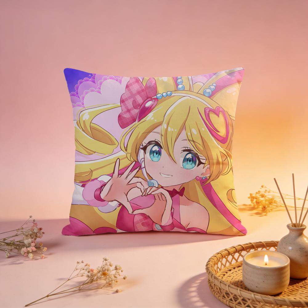 Hot YYYou and Idol Pretty Cureed Cushion Cover Comfortable Durable Pillow Cover MultiScene for Home Office Car Sofa