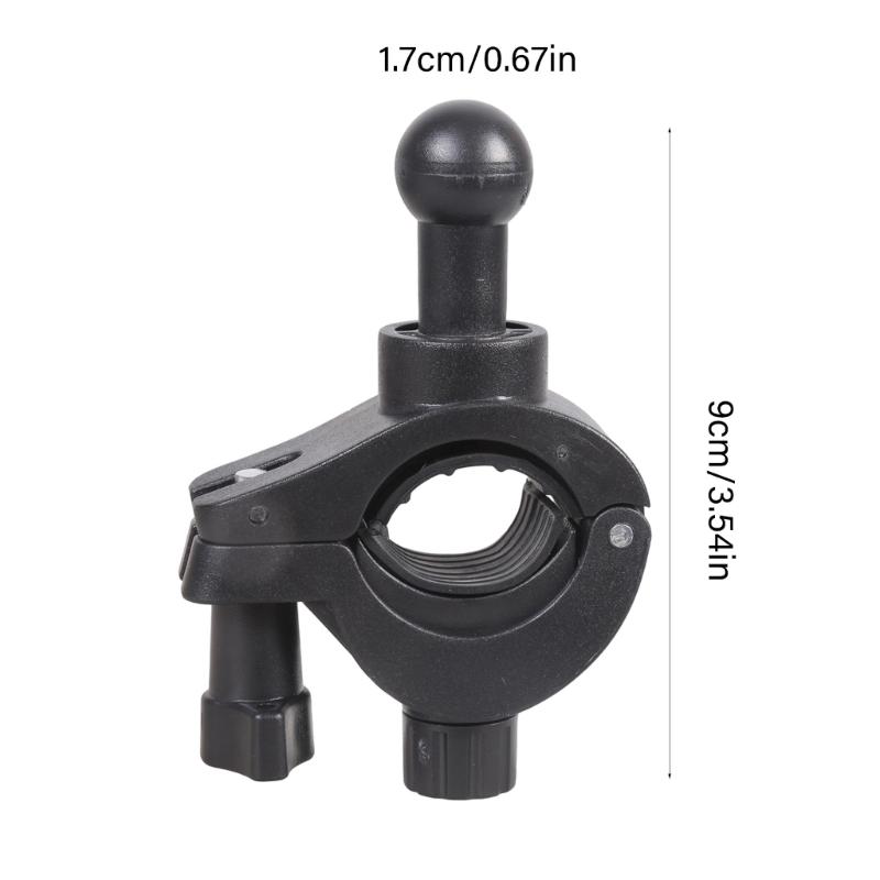 Easy Installation Universal Base for Mobile Device Holders with 17mm Ball Head 360 Rotating for 0.6''-1'' Round Tube