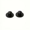 2pcs No-Drill Adhesive Cabinet Pulls - Stainless Steel & Plastic, Easy Peel & Stick Installation for Drawers, Cabinet Doors, Glass Doors