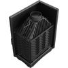Cast iron fireplace KRATKI AMELIA DECO left 21 kW Ø 200