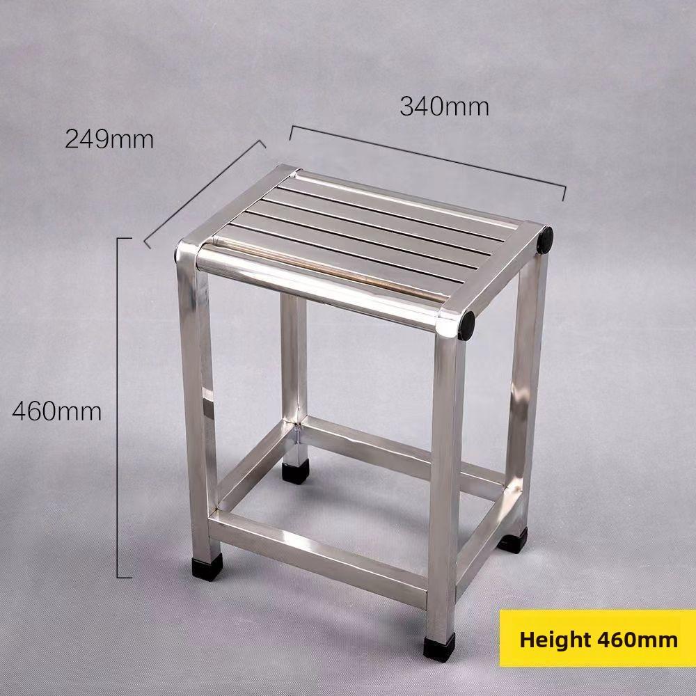 Stainless Steel Living Room Stool Thickened Elderly Bathroom Shower Stool Small Portable Household Anti Slip Chair