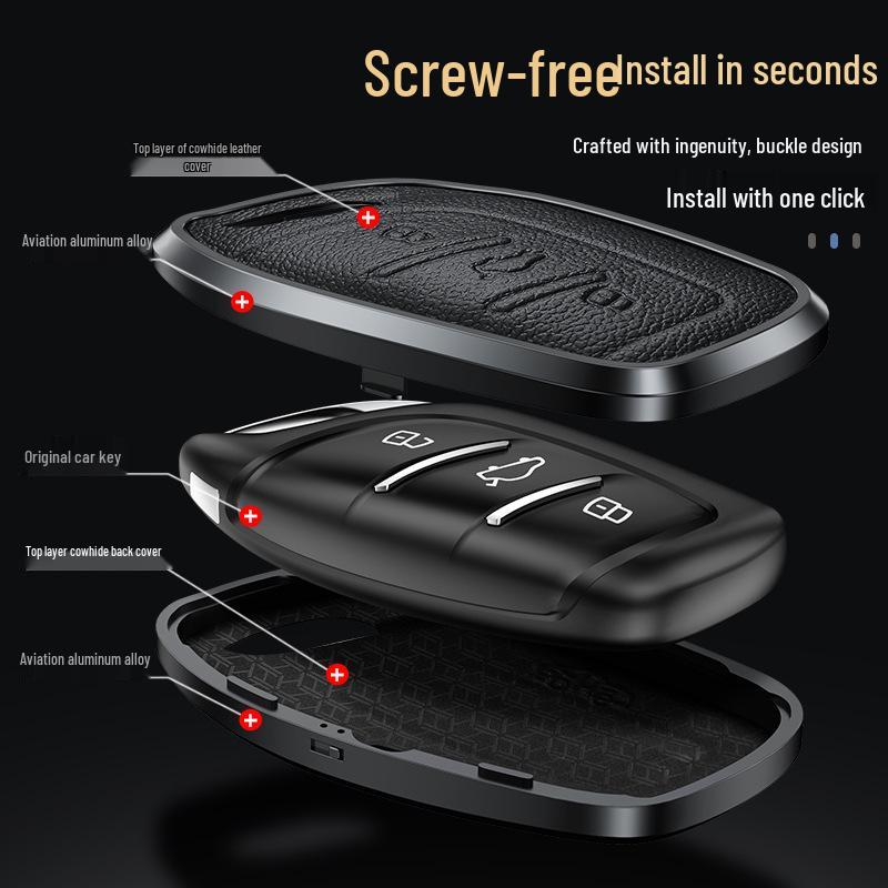 Roewe Key Case for Clever RX3/RX8/350/550/E50 - Car Key Bag & Shell