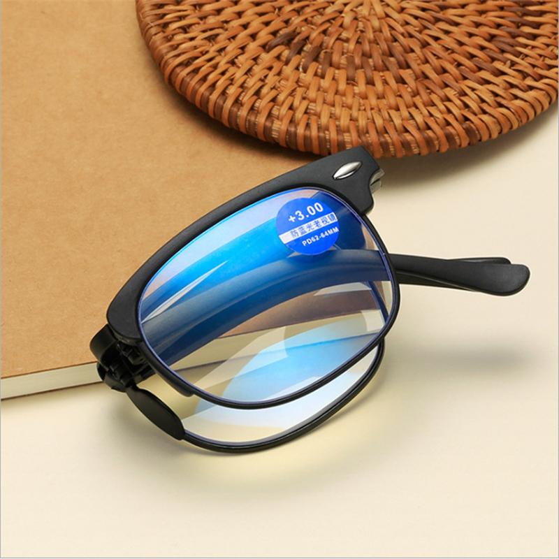Fold Anti Blue Light Blocking nail Reading Glasses Women Men Square frame Presbyopic Glasses Diopters computer glasses +1.0 1.5