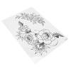 Temporary Tattoo Sticker Arm Chest Back Leg Waterproof Women Flower Tattoo StickerTH‑400