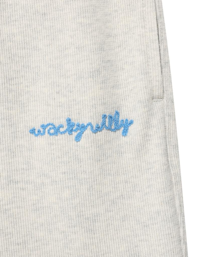 WACKY WILLY Women'S Wide Fit Cargo Knit-Like Pants Oatmeal