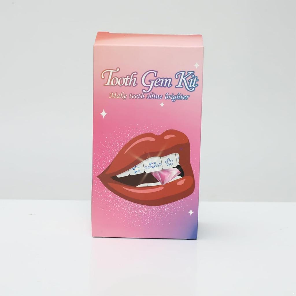 Tooth Gem Kit,Teeth Jewelry Kit with Glue and Light,Tooth Gems Kit for Teeth,Professional DIY Tooth Gem Kit,Fashionable Crystal for Teeth Sweet Smile