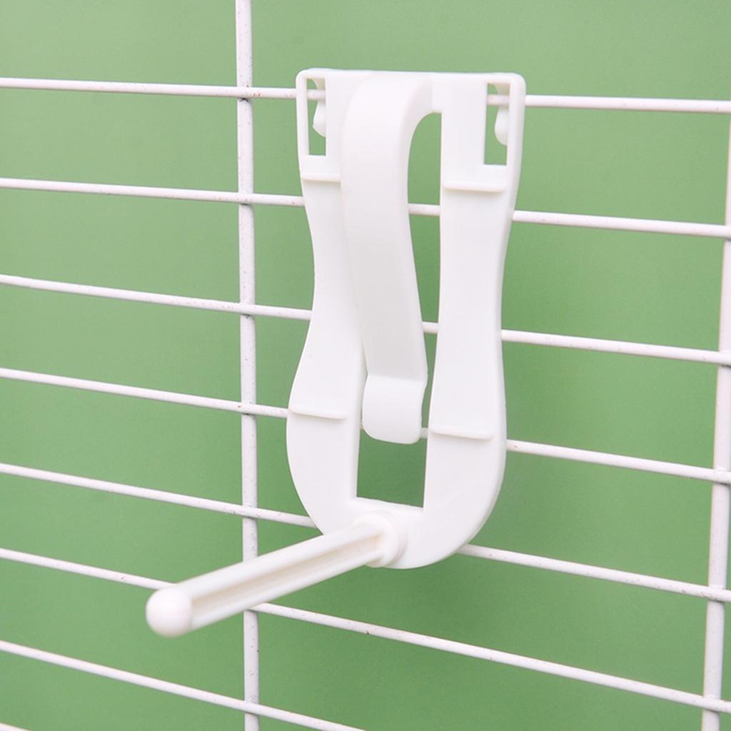 Bird Veggie Clip Holder Easy Install Chew Toy Parrot Cage Accessories Carrot Leafy Greens Feeder Durable Plastic Bird Supplies
