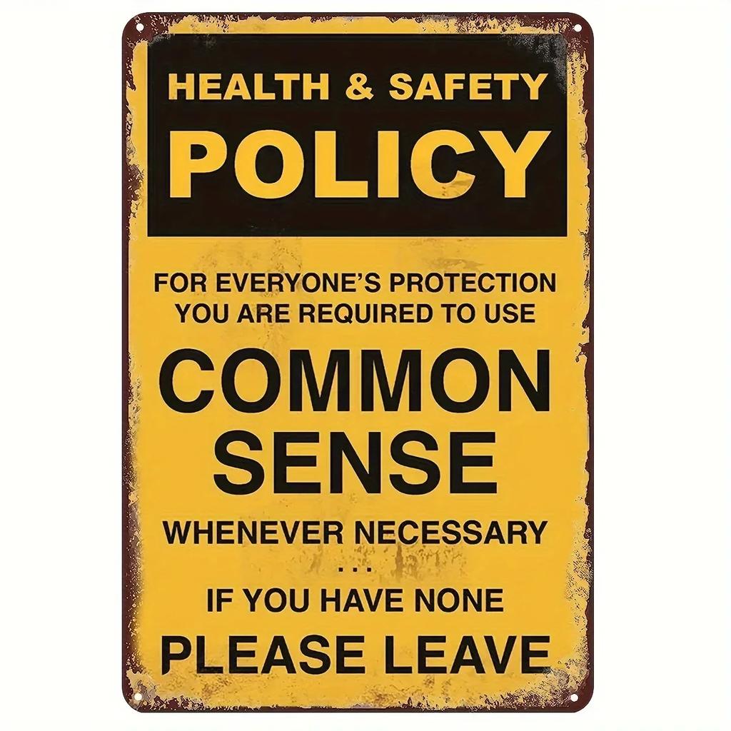 Exclusive Vintage 3D “Beware” Metal Sign - Premium Quality Metal with Eye - Catching 3D Design, Ideal Wall