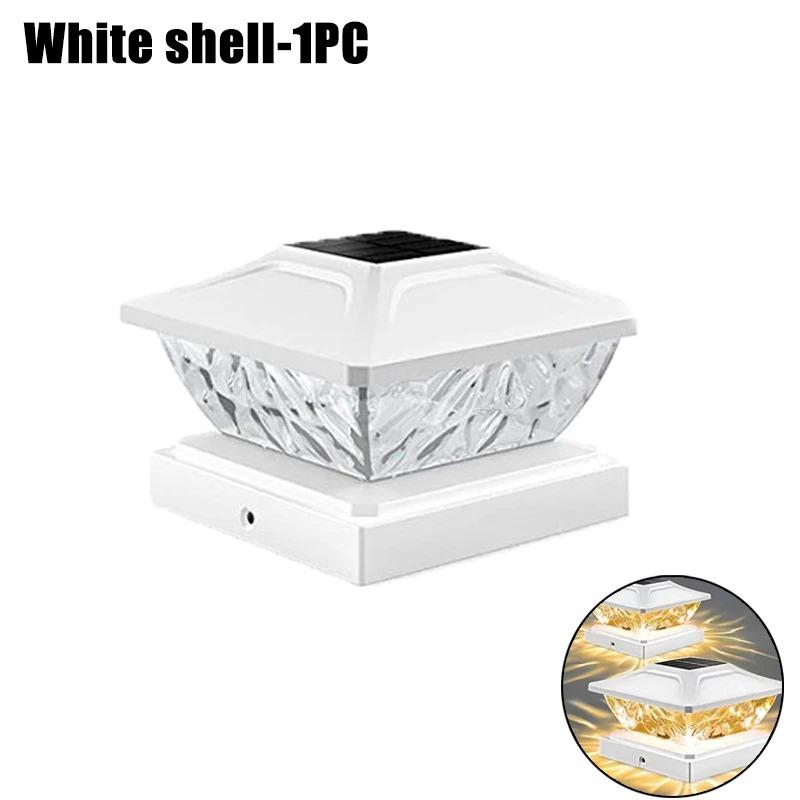 Outdoor Solar Post Cap 2 Modes Fence Light LED Post Lamp Solar Powered Waterproof For Wood Posts Yard Garden Outside