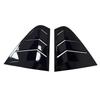 For Skoda Rapid 2012-2018 ABS Plastic Rear Window Quarter Louver Scoop Cover Side Vent Shutter Trim Car Adhesive Accessories