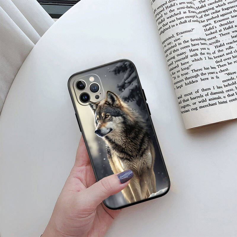 MH148 Animal Wolf Phone Shell Case for iPhone 7 8 11 12 13 14 15 16 17 16E XS Pro Max XR X SE Air