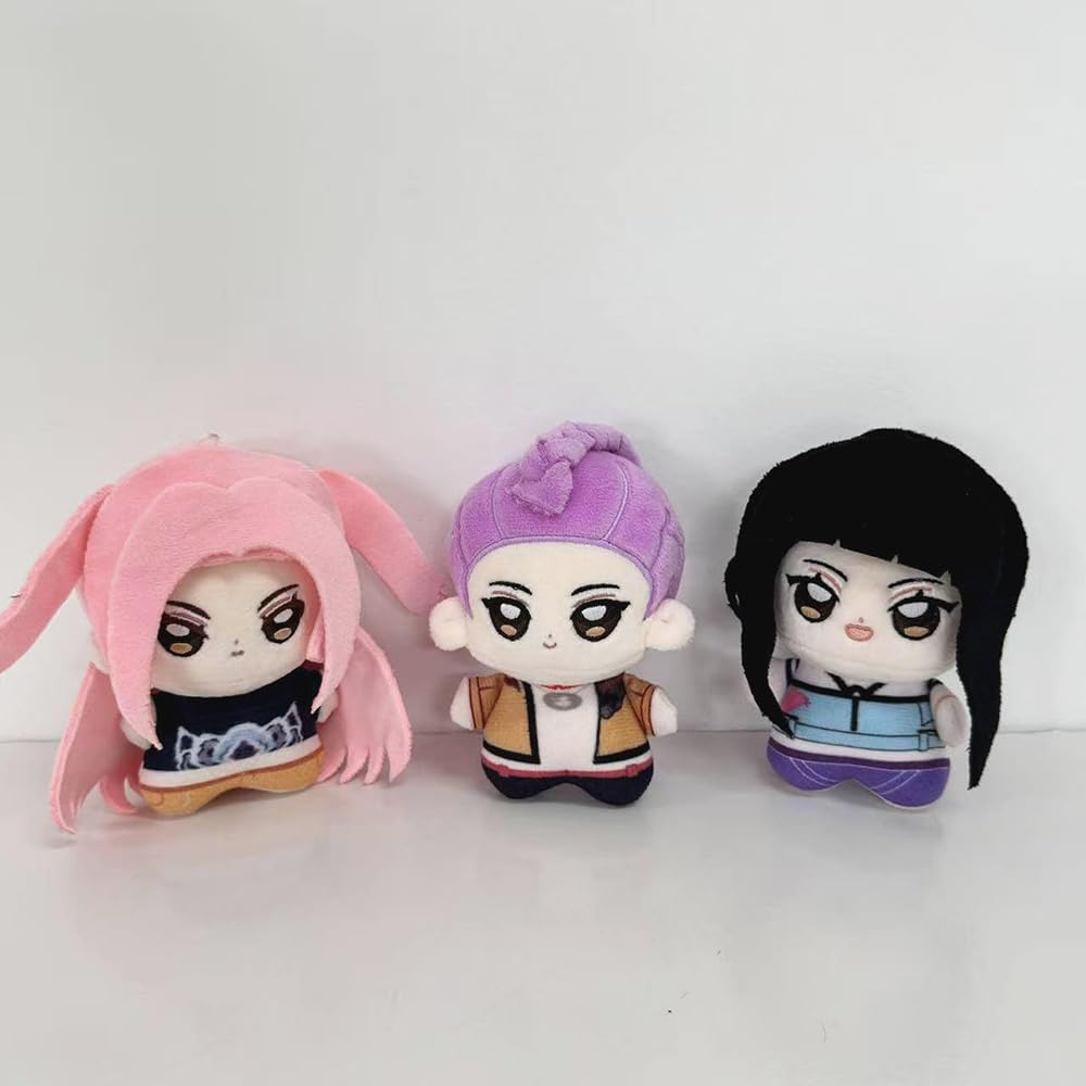 K-Pop Girls Demon Hunters Plush Toys: Rumi, Mila, and Zoe. Fluffy Blue Tiger and Magpie Dolls. Cute, Lightweight, and Perfect for Birthdays,