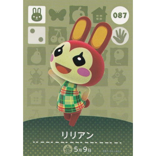 [Animal Crossing amiibo Card 1st Edition] Lillian 087 [Normal]