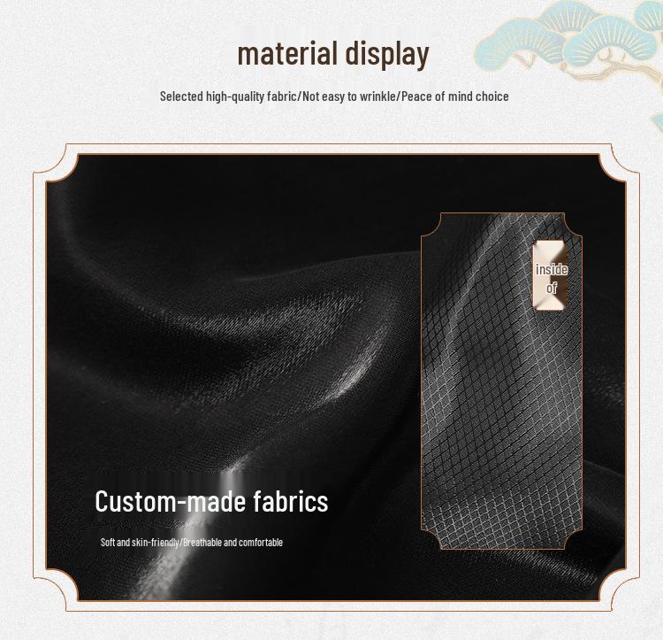 Guttehøst Hanfu Tang-drakt: Broderi Ståkrage Nasjonal Stil Sett for Opptredener