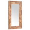 Decorative Teak Mirror 120 x 60 cm Rectangular