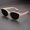 New Chestnut Cat's Eye Retro Sunglasses Women's Advanced Ultra-light Sunglasses Metal Hinge Men's Sunglasses Women's Sunglasses