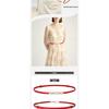 Meier Women's top grain leather skinny belt - decorative dress waist cincher with versatile pearl buckle waist chain