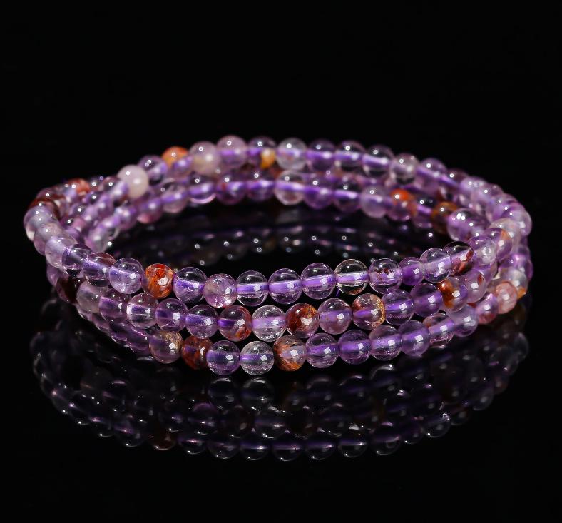Jingde Natuurlijke Kristal Meerrijige 4mm Stenen Kralen Armband Collectie Cadeau