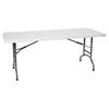 Folding Catering Table, White, 183x75cm, Up To 150kg, Hendi 810910