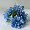 Oil Painting Dahlia Artificial Flower Wedding Decor With Silk Fabric For Photography And Home Display