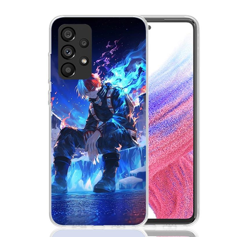 Todoroki Shoto MHA My Hero Phone Case For Samsung Galaxy A17 A16 A14 A15 A13 A57 A56 A54 A55 A53 A37 A36 A34 A35 A33 A26 A24 A25