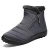 Men Women Plus Size Winter Warm Snow Boots Padded Lining Waterproof Ankle Boots Anti-slip Outdoor Hiking Mountaineering Sports Boots