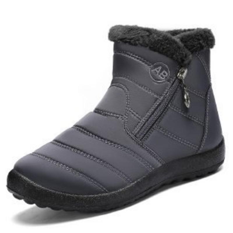 Men Women Plus Size Winter Warm Snow Boots Padded Lining Waterproof Ankle Boots Anti-slip Outdoor Hiking Mountaineering Sports Boots