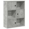 VidaXL Bibliothèque gris béton 60x24x76,5 cm bois d'ingénierie, étagère à livres, support de rangement, support à livres, 860385