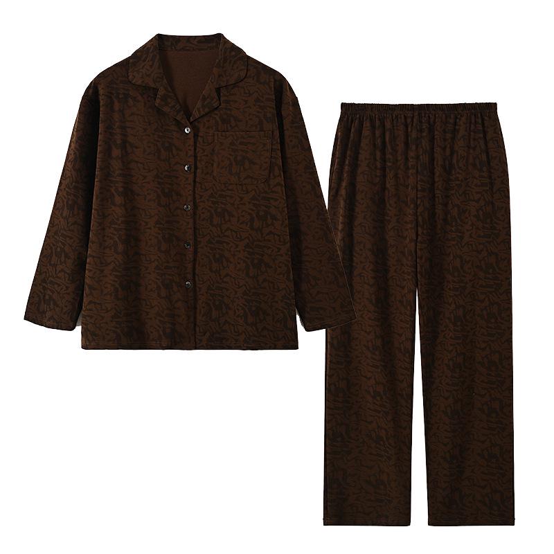 Antibakterielles Modal-Pyjama-Set für Damen - Weich, Langarm mit Brustpolstern, Neuer Chinesischer Stil, Perfekt für Frühling, Herbst und Winter.