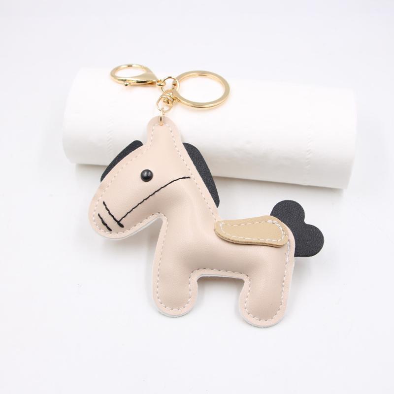 

1 шт. Шарм Кожа Животное Брелок Милый Женский Мужской Мультяшный Лошадь Брелок Ключи от машины Брелок Подвеска для сумки для друзей Подарки