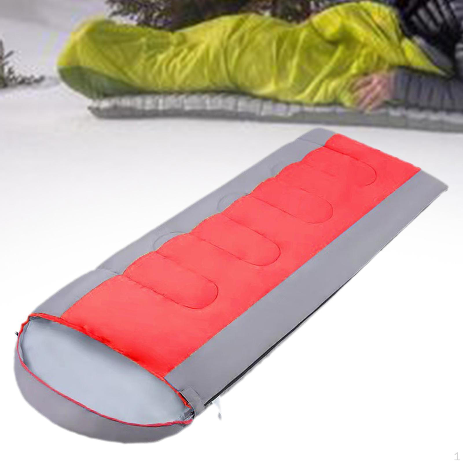 

Camping Sleeping Bag Gear Envelope Equipment for Trekking Home червоний