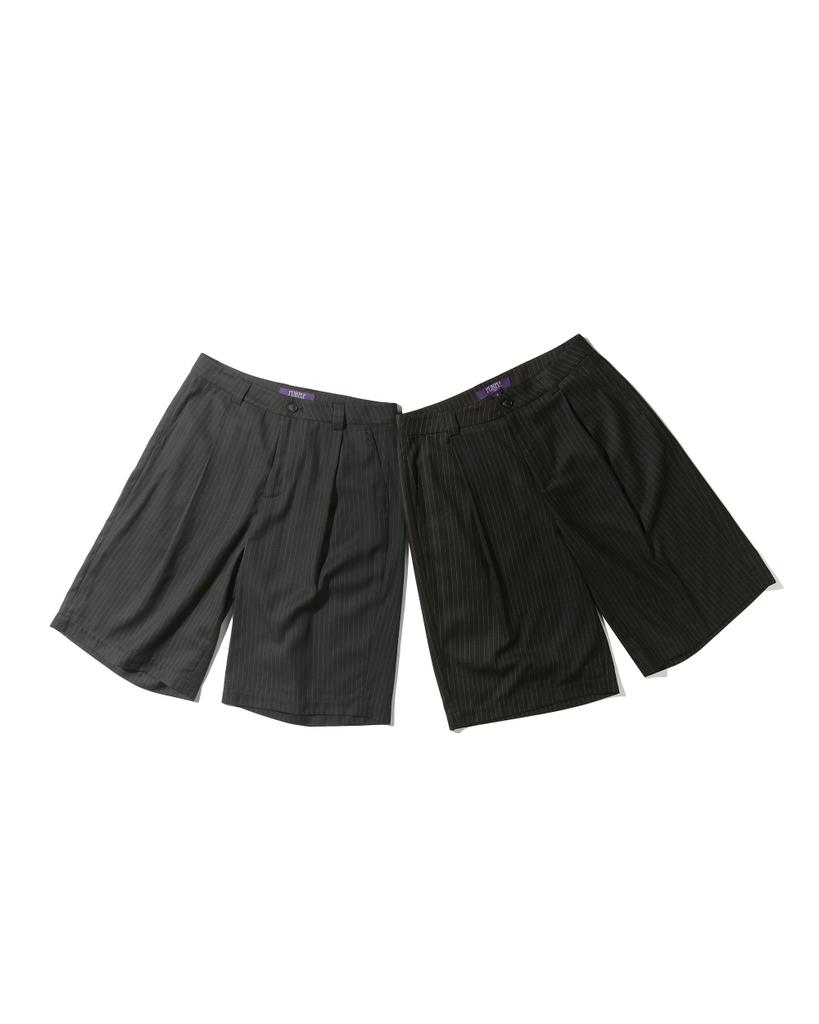 BESLOW Pin Stripe Bermuda Shorts Gray